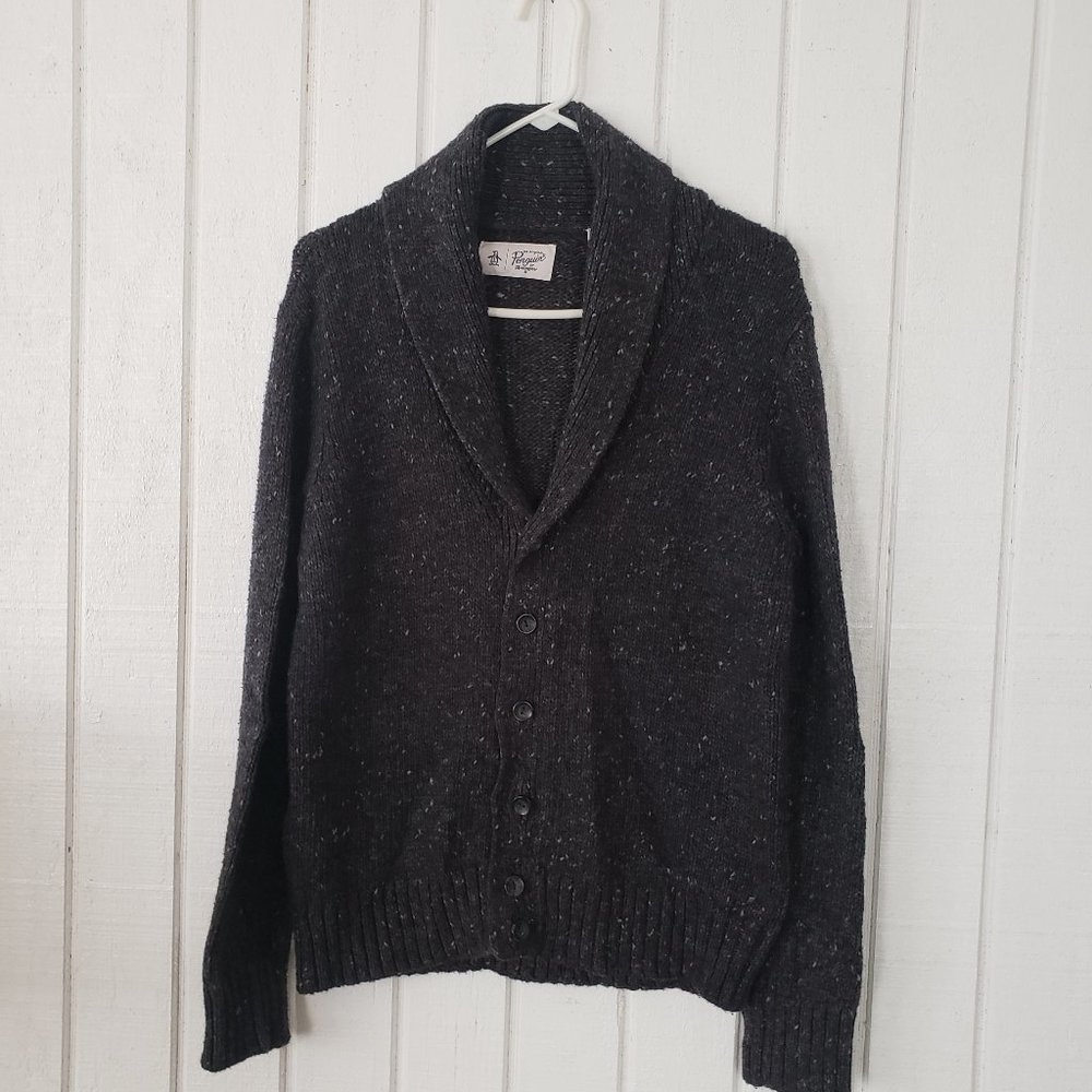 Original Penguin Cardigan Sweater - Med